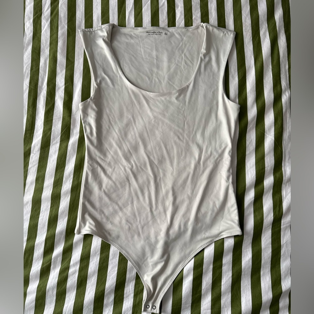 Abercrombie & Fitch Cream Soft AF Bodysuit